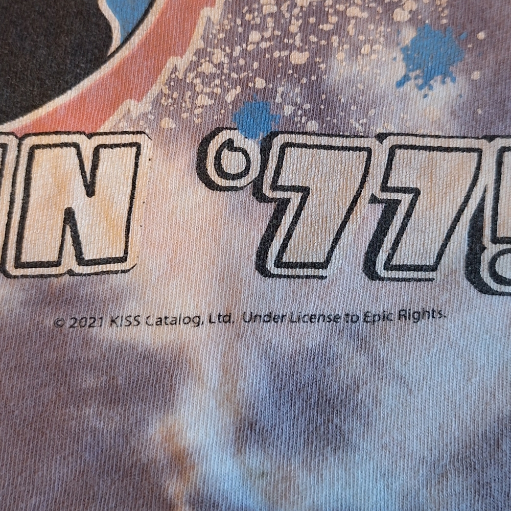 Vinyl Icons KISS Band Graphic Tie-Dye T-Shirt - Picture 10 of 12